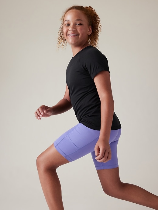 Image number 4 showing, Athleta Girl Power Up Seamless Regular Length Tee