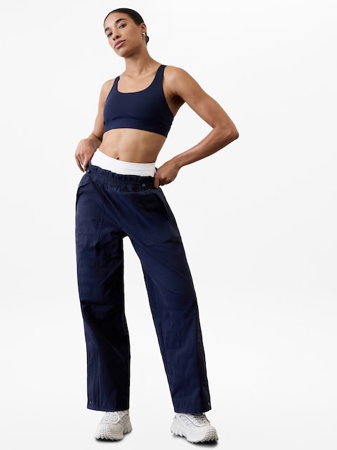 Trekkie High Rise Parachute Pant - Blue