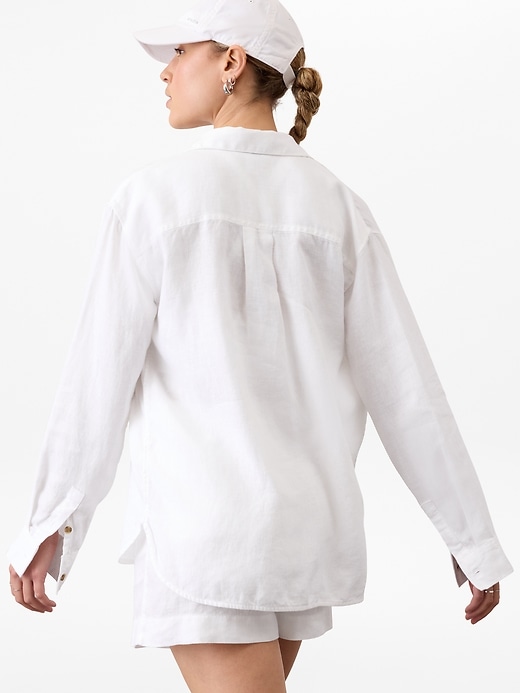 Image number 4 showing, Retreat Linen Top