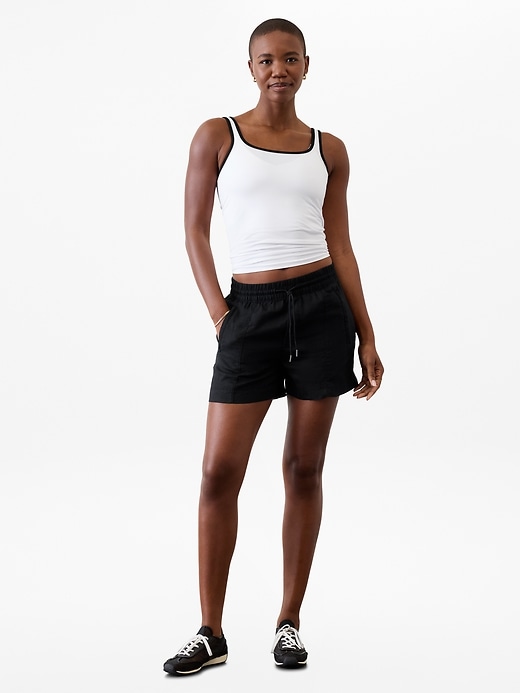 Image number 8 showing, Retreat Linen Mid Rise 4" Short